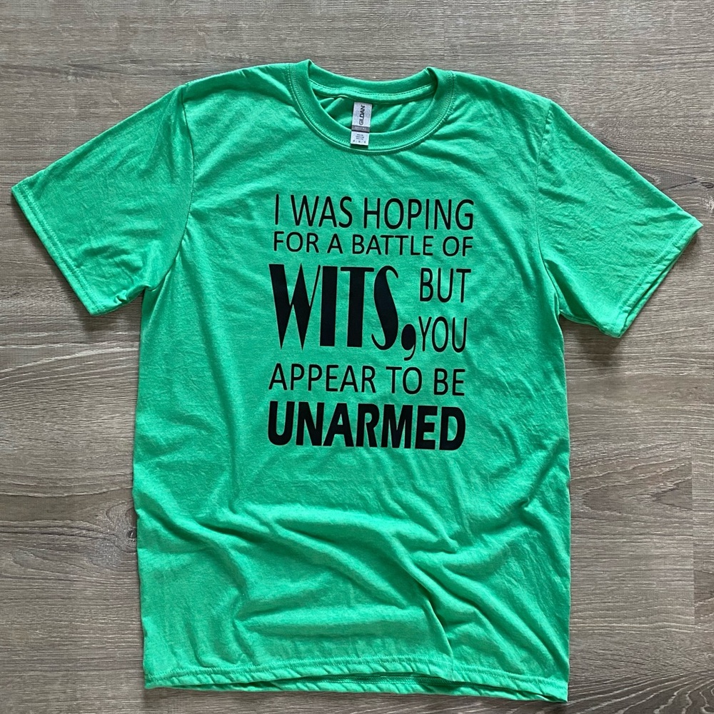 New! Battle of wits tee shirt